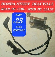 HONDA NT650V DEAUVILLE  NT650 REVERE USED REAR HT LEAD and PLUG CAPS 