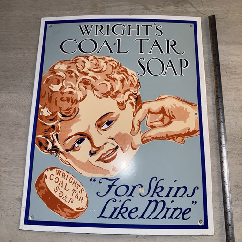 Vintage wrights coal - wrights, tar