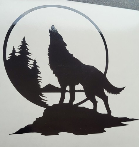 Wolf wildlife moon dog - moon,