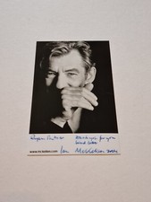 Ultra Rare Ian Mckellen Signed Photo 2004 Gandalf / Magneto