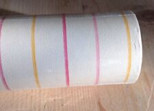 CASADECO WALLPAPER ROLL 10712106 RED YELLOW PINK CANDY STRIPE On CREAM PASTEL