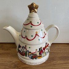 WADE ENGLISH LIFE CHRISTMAS TEAPOT SMALL MERRY CHRISTMAS TEAPOT - EX COND