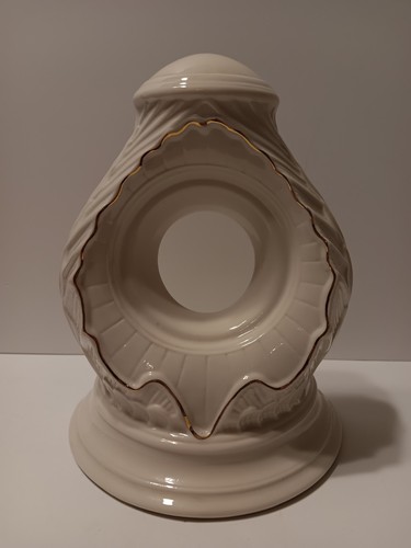 Belleek porcelain clock base - belleek,