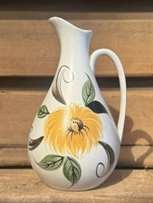 Aged Pottery Yellow Flower
