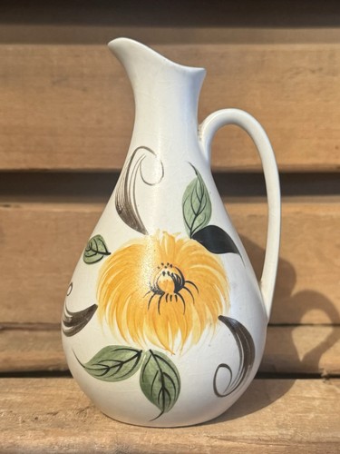 Aged pottery yellow flower - aged,