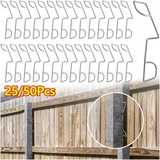 25/50x Fence Panel Clips Anti
