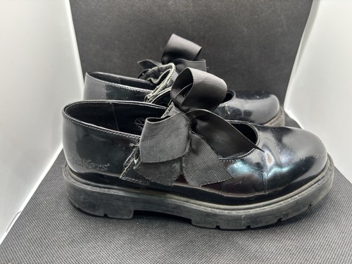 Girls kickers black patent - girls,