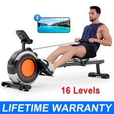 Magnetic Rowing Machine Rower with LCD Monitor Home Gym Fitness Cardio Workout
