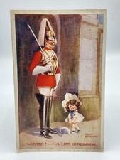 WW1 British Wanted! A Life Guardsman By Frederic Spurgin Postcard
