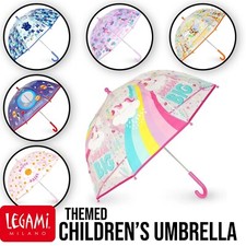 Legami Children's Umbrella - Windproof Structure, Manual Opening 73 x 65cm Small