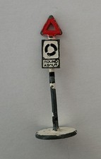 Dinky Toys Meccano Vintage British Road Sign - Roundabout Old 