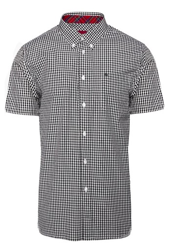 Merc terry black white gingham - merc, black/white