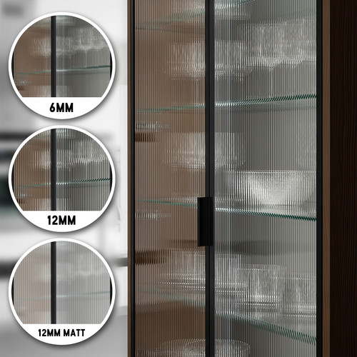 Reeded glass film fluted - reeded,