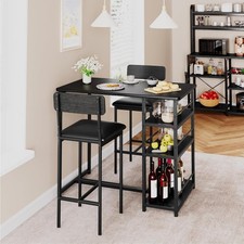 3 Piece Bar Table Set for 2
