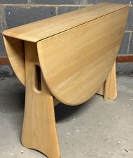 FINE MODERN ERCOL GATE LEG EXTENDING DINING TABLE VERY CLEAN - WE DELIVER