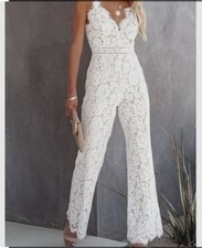 White Lace Strappy Sleeveless