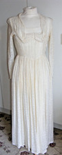 Vintage 1940s cream lace
