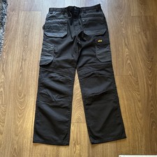 Mens Heavy Duty Knee Pad Pockets Combat Work Trousers - SITE KING HOLSTER POCKET