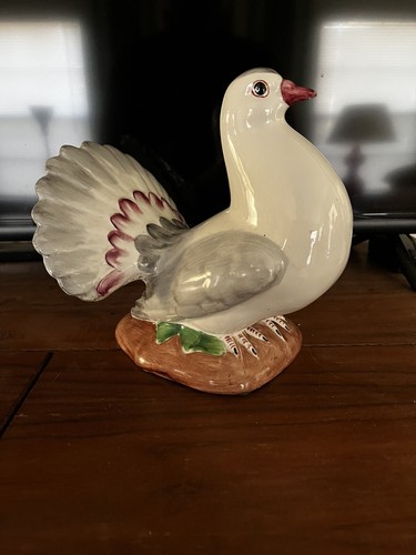 Fantail pigeon ceramic - fantail,