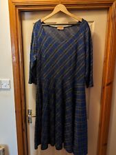 Popsy Blue Tartan Dress Size