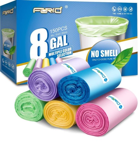 Gallon trash bags colored - 8,