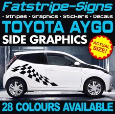 to fit TOYOTA AYGO GRAPHICS STICKERS STRIPES DECALS AB10 AB40 VVTI 1.0 1.2 1.4