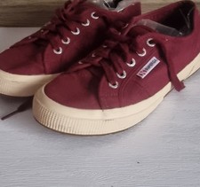 Superga Red Canvas Trainers