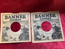 78Rpm, 2 x USA 'Banner' Sleeves