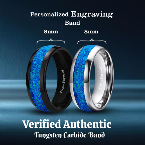 8mm black silver - black,