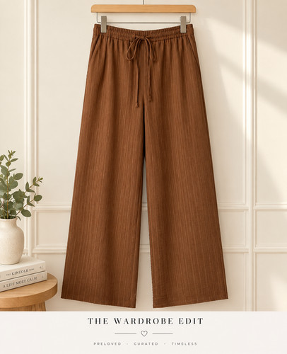 Women brown wide - brown, leg