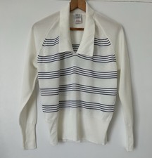 Vintage 1960s/70s Bairnswear Tricel Knit Polo Top Size 18