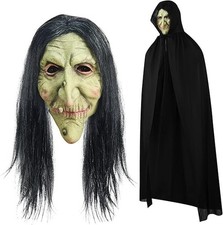 Halloween Old Woman Witch Mask