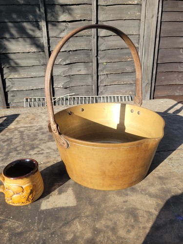Brass jam preserving pan - jam,