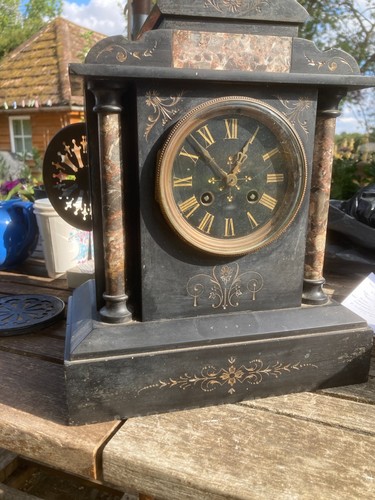 Antique large slate marble - large, slate/marble