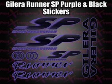 Gilera Runner SP Sticker/Decal Set  SP FX FXR 125, 172, 180 183 *PURPLE & BLACK*