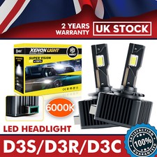 2X D3S 70w 6000k For Range Rover Evoque 2011-2017 Bulbs LED Light White Bright