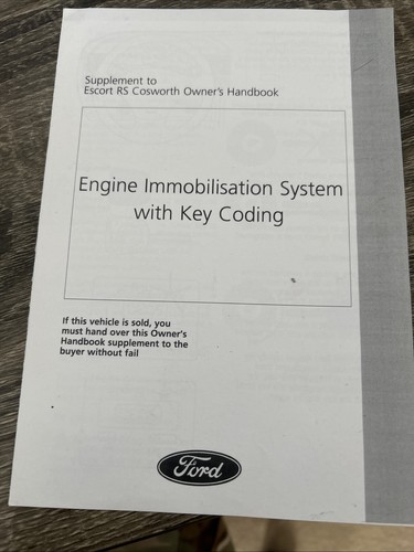 Escort cosworth supplement - escort,