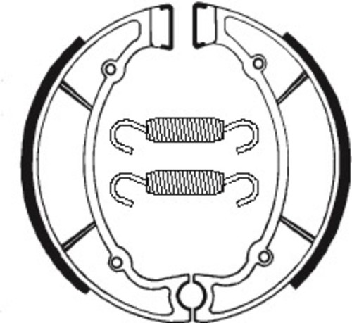 Brake shoes organic ba064 fits - ba064,