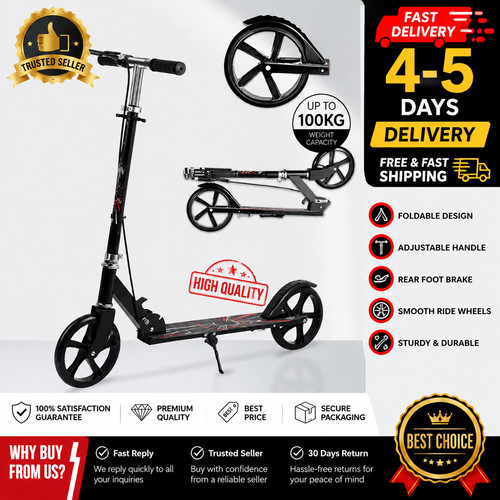 Folding adult scooter big - folding,