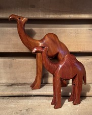 Vintage 2 x Wooden Carved