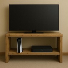 Rustic Wooden Tv Stand/ Chunky