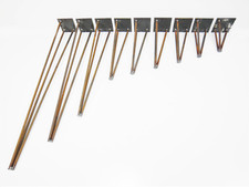 Rustic Hairpin Leg Table Bench