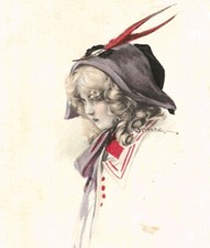 Vintage Artist Signed Postcard