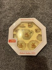 Mini-Porzellan-Set teddy miniature tea set kids vintage retro collectable 1953
