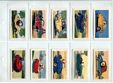 Miniature Cars & Scooters 1960 Ewbanks Confection Cards  -  Full Set of 25 Cards