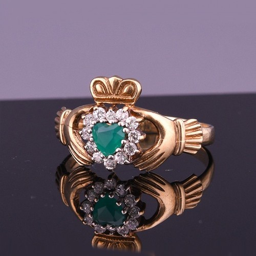 Heart emerald diamond - emerald,