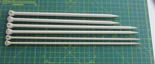 3 Pairs Aero Knitting Needles 6mm x 35cm, 8mm x 35cm & 9mm x 30 cm