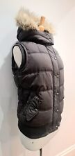 FAT FACE *price drop* Gilet Body Warmer Charcoal Detachable Hood SIZE 10