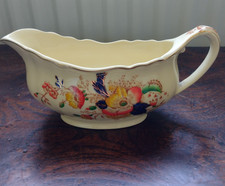 Vintage J & G Meakin Gravy Sauce Boat Rege Sol 391413 Floral