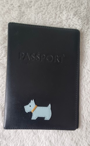 Radley black leather passport - radley,